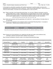 Project - Scientific Notation Oper