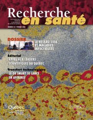 dossier - Fonds de la recherche en santé du Québec