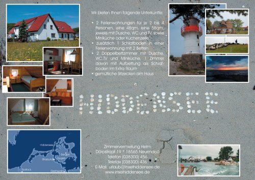 Hiddensee Familie Helm - Urlaub auf der Insel Hiddensee bei ...
