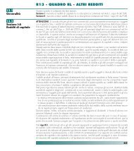 R13 - QUADRO RL - ALTRI REDDITI - Agenzia delle Entrate