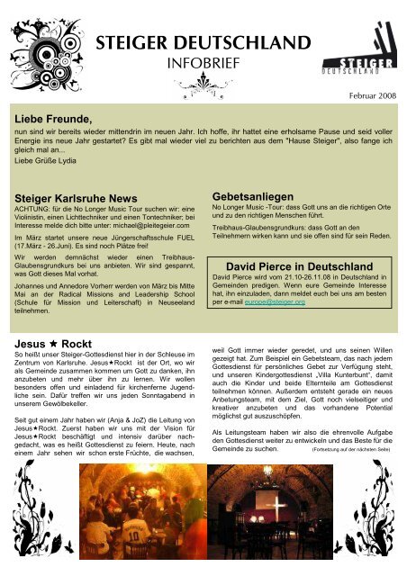 Steiger Deutschland Info Brief Feb 08