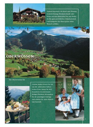 oberwössen ferien auf dem Bauernhof ... - Unterwössen