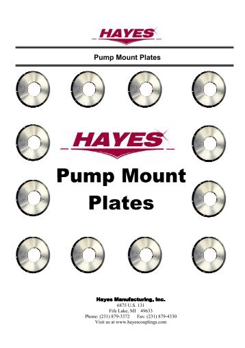 Pump Mount Plates - Northern Power Products