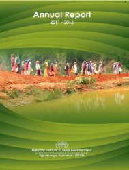 Annual Report 2011-2012 - National Institute of Rural Development
