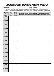 Relaxation Practice Record - Goodmedicine.org.uk