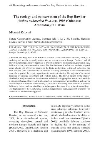 download - Entomological Society of Latvia - Latvijas Daba