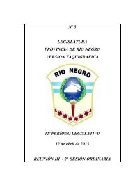 Nº 3 - Legislatura de Río Negro