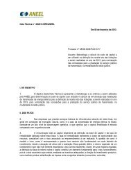 Nota TÃ©cnica nÂº 49/2013-SRE/ANEEL