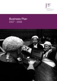 JAC Business Plan 2007-2008 - Judicial Appointments Commission ...