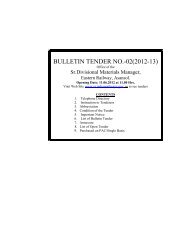 BULLETIN TENDER NO.-02(2012-13) - Eastern Railway