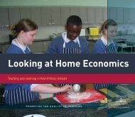 Looking at Home Economics - School Development Planning Initiative