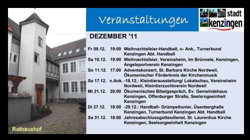 Ferienwohnungen in Kenzingen, Vorwahl: (07644)