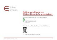 Was ist Efficient Elements for presentations? - Stifter-helfen.de