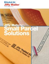 JiffyÂ® Mailers: - Protective Packaging from Sealed Air