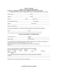 Permission Slip Form - All Saints Church