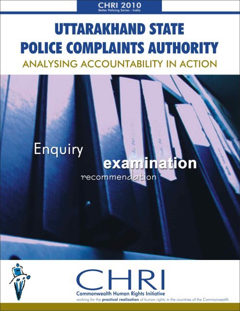 Uttarakhand State Police Complaints Authority - Commonwealth ...
