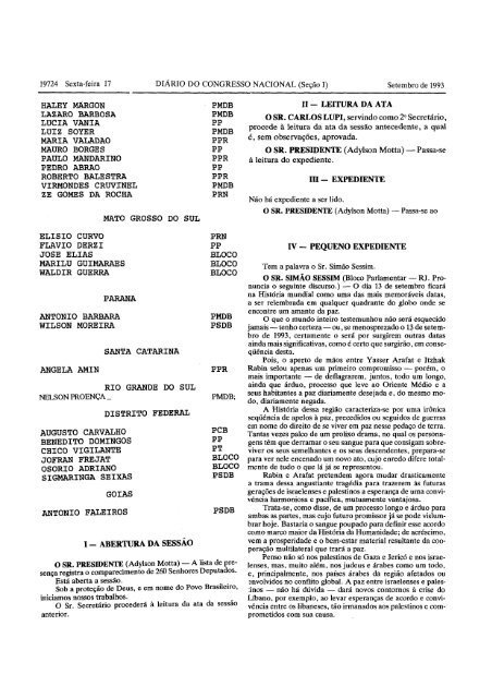 DIÃRIO - CÃ¢mara dos Deputados