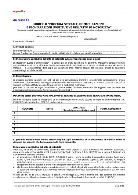 MANUALE ADEMPIMENTI REGISTRO IMPRESE - Camera di ...