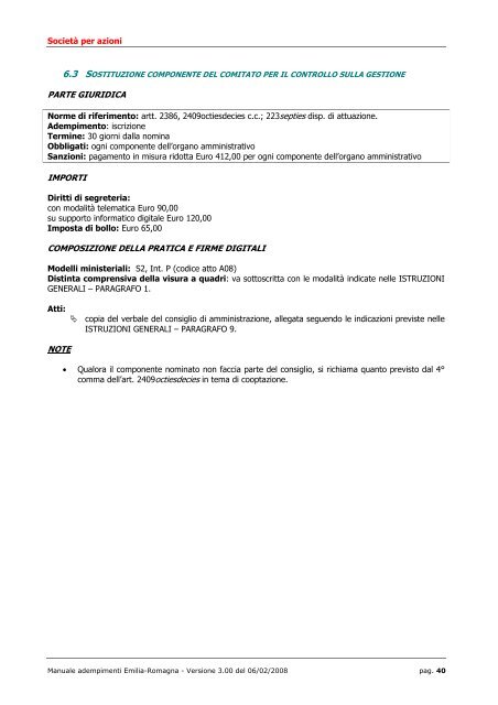 MANUALE ADEMPIMENTI REGISTRO IMPRESE - Camera di ...