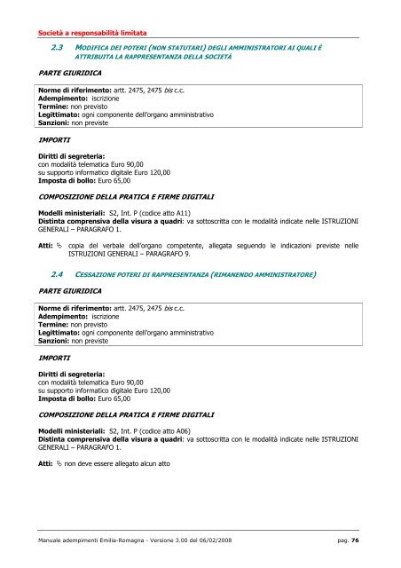 MANUALE ADEMPIMENTI REGISTRO IMPRESE - Camera di ...