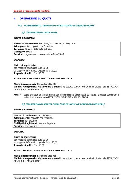 MANUALE ADEMPIMENTI REGISTRO IMPRESE - Camera di ...