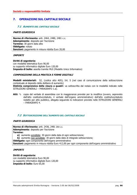 MANUALE ADEMPIMENTI REGISTRO IMPRESE - Camera di ...