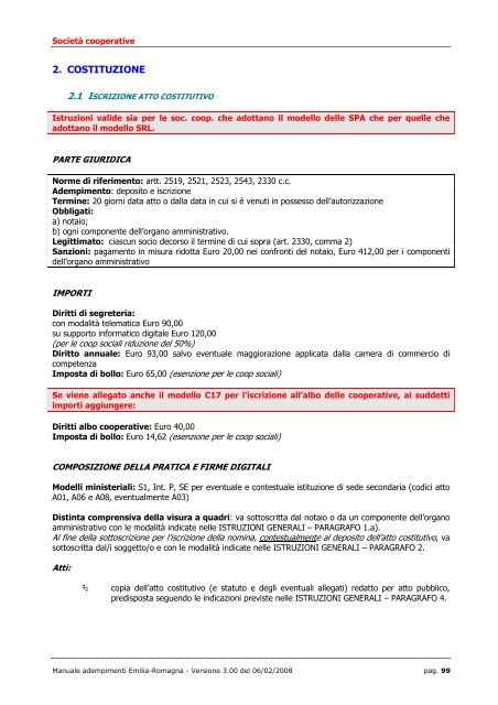 MANUALE ADEMPIMENTI REGISTRO IMPRESE - Camera di ...