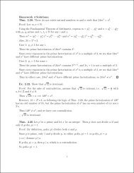 Homework 4 Solutions: Thm. 2.20. There do not exists natural ...