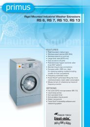 Download a Primus RS13 commercial washing machine brochure