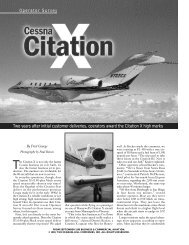 Operator Survey: Cessna Citation X - CompAir Logo