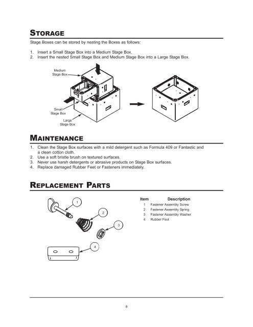 Stage Boxes - Wenger Corporation