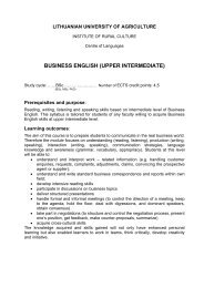 Business English (upper intermediate)