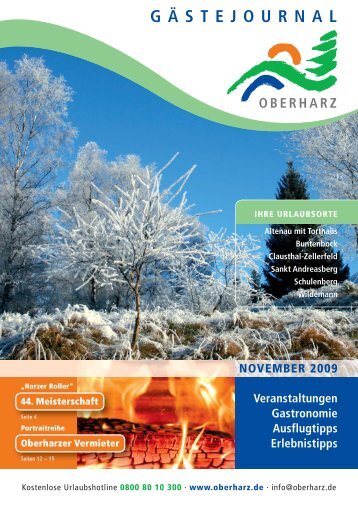 Gästejournal November 2009 (PDF) - Der Oberharz