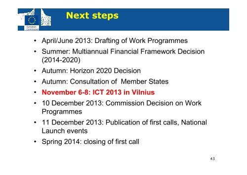 ICT in Horizon 2020 - Seventh EU Framework Programme Ireland