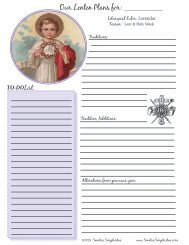 Free Lenten Journaling Pages - Sanctus Simplicitus
