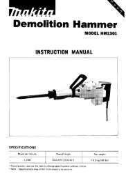 Demolition Hammer - Makita