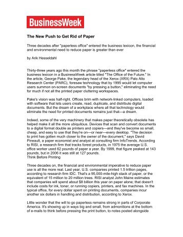 The New Push to Get Rid of Paper - Print Audit