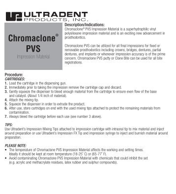 ChromacloneÂ® PVS - Ultradent Products, Inc.