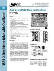 3535 O Step Motor Drive with Oscillator - Applied Motion