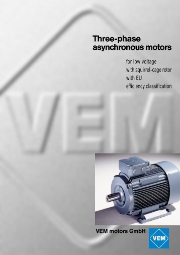 Three-phase asynchronous motors - Servorecambios