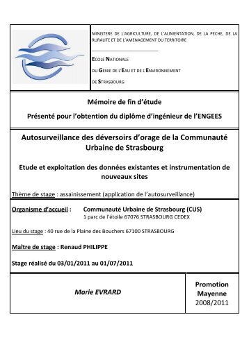PDF (Rapport) - ENGEES