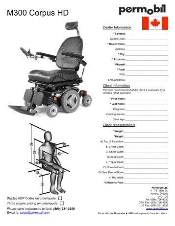 M300 Corpus HD - Permobil