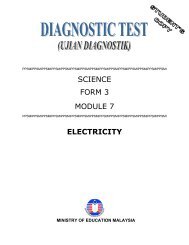 SCIENCE FORM 3 MODULE 7 ELECTRICITY