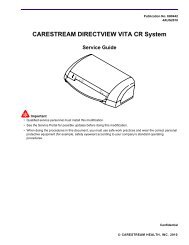CARESTREAM DIRECTVIEW VITA CR System - Genesis Digital ...