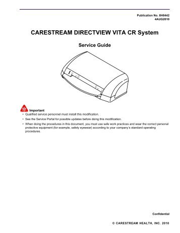 CARESTREAM DIRECTVIEW VITA CR System - Genesis Digital ...