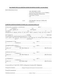 FAC-SIMILE COMUNICAZIONE INIZIO LAVORI e ... - Comune di Alatri