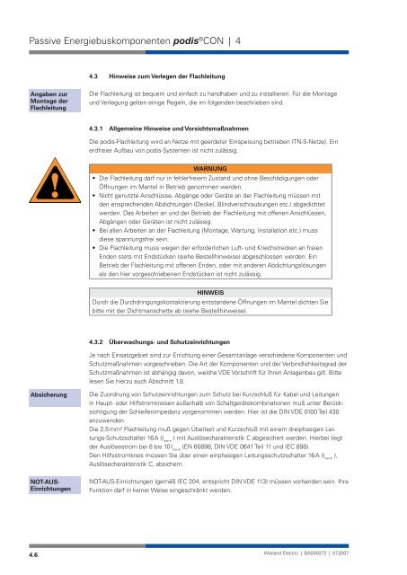 Systemhandbuch podis - Wieland Electric