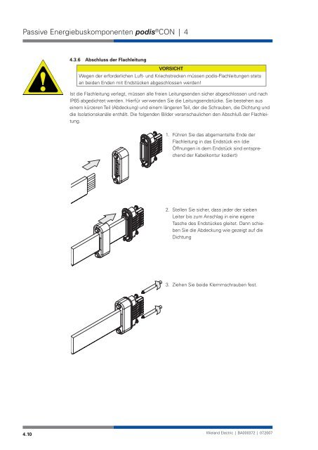 Systemhandbuch podis - Wieland Electric