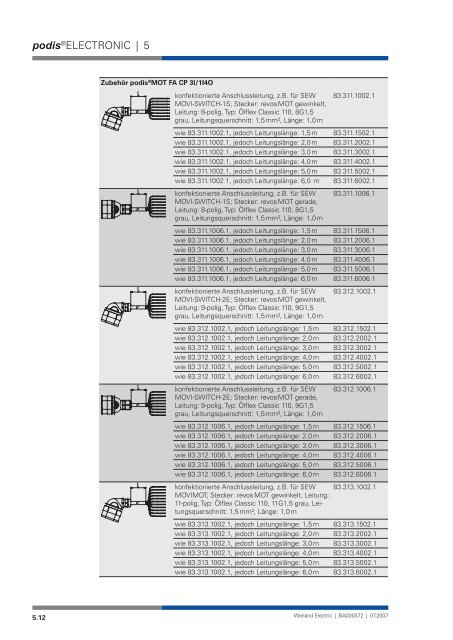 Systemhandbuch podis - Wieland Electric