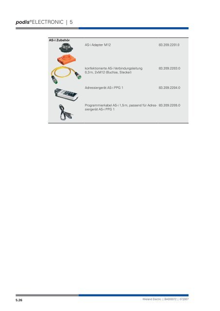 Systemhandbuch podis - Wieland Electric